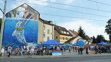 Rafael Campa�a Ochoa, Abel Morej�n Gal�, Henning Dahlhaus: Mural Gerthe (2016)